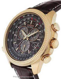 Citizen Eco-Drive Mens Perpetual Calendar Chrono - Rose Gold-Tone - Leather - BL5403-03XA