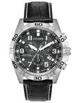 Citizen Eco Drive Mens Brycen - Titanium - Chronograph - Black Dial - Leather - BL5551-14H