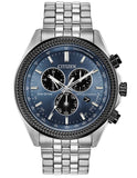 Citizen Eco-Drive Brycen - Stainless Steel - Chronograph - Blue Dial - Bracelet - BL5568-54L