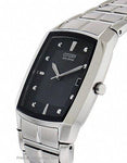 Citizen Mens Eco-Drive - Stainless Steel - Black Dial - Bracelet - Date - BM6550-58EA