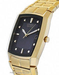 Citizen Mens Eco-Drive - Gold-Tone - Black Dial - Bracelet - Date - BM6552-52EA