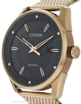 Citizen Mens DRIVE CTO - Rose Gold-Tone - Bracelet - Grey Dial - Date - 100m - BM6983-51HA