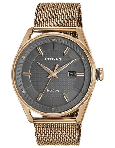 Citizen Mens DRIVE CTO - Rose Gold-Tone - Bracelet - Grey Dial - Date - 100m - BM6983-51H_333ed762-8815-47a0-b3ae-1e3d68514502