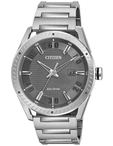 Citizen DRIVE CTO Mens Watch - Stainless - Grey Dial - Bracelet - Date - 100m - BM6991-52H