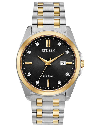 Citizen Eco-Drive Corso - Gold-Tone & Stainless Steel - Diamonds - Date-Bracelet - BM7107-50E_aebd2943-7f53-4072-ba4b-c61e04efe206