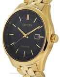 Citizen Eco-Drive Mens Watch - Gold-Tone - Date - 100m - Black Dial - Bracelet - BM7252-51EA_d6116d8d-3146-49c2-b34b-83b21b2816aa