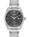 Citizen Drive CTO Mens Watch - Stainless Steel - Gray- Date - Stainless Bracelet - BM7410-51H