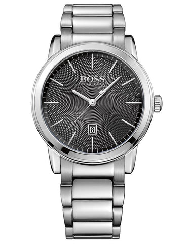 Hugo Boss Mens Watch - Black Textured Dial - Stainless - Bracelet - 30m - Date - BOSS-1513398_46cd08c4-6066-4ea8-8f85-baf5b2e5c994