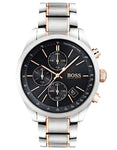 Hugo Boss Mens Grand Prix Watch - Stainless Steel - Chronographs -Date -Bracelet - BOSS-1513473