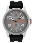 Hugo Boss Orange Detroit Mens Watch - Grey Dial - Black Strap - Day/Date - 50m - BOSS-1550007