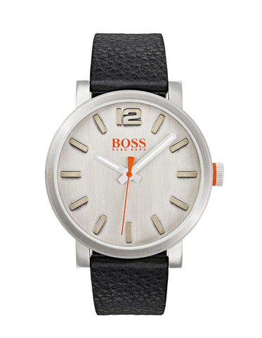 Hugo Boss Mens Bilbao Dress Watch - Stainless Steel - Black Leather Strap - BOSS-1550035_13003c47-6d05-47e1-a4f4-0ceac65c77e9