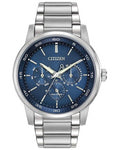 Citizen Eco-Drive Mens Dress Watch - Blue Dial - Stainless Case & Bracelet - BU2010-57L_49306248-21e7-4176-9362-681cb6e1e79f