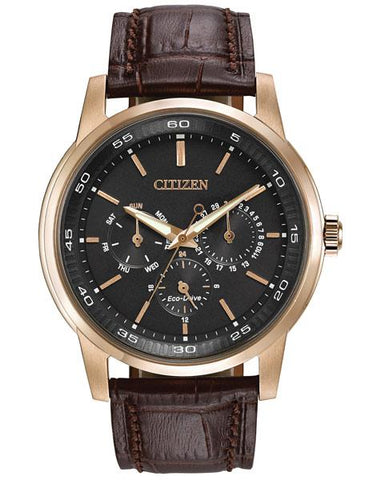 Citizen Eco-Drive Mens Dress Watch - Black Dial - Rose Gold-Tone Ion Plating - BU2013-08E_66aa3dc7-482b-44b8-82cd-50862f5c86bd