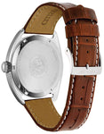 Citizen Mens Eco-Drive Watch - Brown Strap - Stainless - Blue Dial - Day/Date - BU4010-05LC_2adc333a-e173-4e86-9c34-f427a2391b13