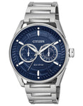 Citizen DRIVE CTO Mens Day/Date Watch - Blue Dial - Stainless - Bracelet - BU4020-52L