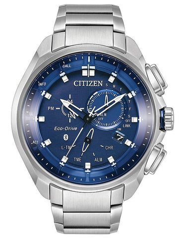 Citizen Eco-Drive Proximity Pryzm - Blue Dial - Stainless Steel - Date - BZ1021-54L