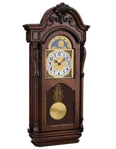 Bulova Tamlen Oversized Pendulum Wall Clock - Dark Cherry Finish - Triple Chime - C1515_d2496836-f4a6-45bf-a6c2-23d09f0b0710