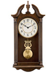 Bulova Saybrook Hardwood Pendulum Wall Clock - Warm Cherry Finish - Triple Chime - C1517