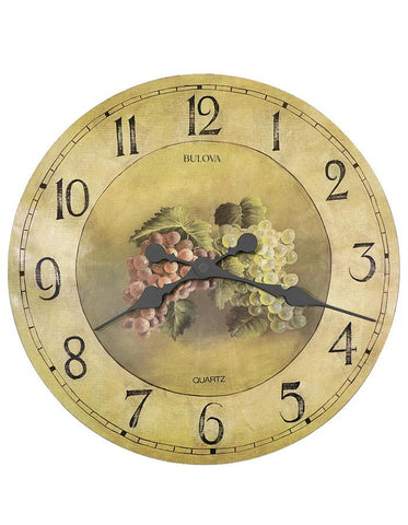Bulova Whittingham Wall Clock - Antique Fruit Pattern Dial - C3260_8b34f626-0880-4e08-977c-f6cf495c36ab