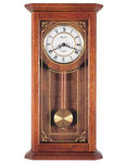 Bulova Cirrus - Chiming Pendulum Wall Clock - Solid Oak Case - C3375