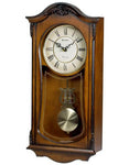 Bulova Cranbrook - Chiming Pendulum Wall Clock - Old World Walnut Finish - C3542