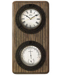 Bulova Monterey Weather Station Wall Clock - Wainscoting Panel in Antique Coffee - C3734_e5d3300f-8b3d-4468-a445-6592c0c144e8