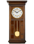 Bulova Mayfair Pendulum Chiming Wall Clock - Antique Walnut Tone - Gold Accents - C4337_74fb500e-bed8-497e-b166-4edbd35ca763