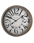Bulova Westwood Oversized Wall Clock - Antique Grey Finish - Bold Numerals - C4815
