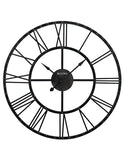 Bulova Carmen Oversized Gallery Wall Clock - Aged Iron Finish - Light Weight - C4820