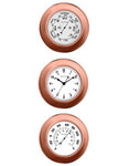 Bulova Info Station Wall Clock&#44; Thermometer & Barometer - Copper Finish - C4829