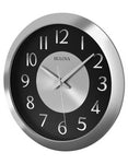 Bulova Music Streamer Stereo Bluetooth Enable Wall Clock - Chrome Finish Case - C4837