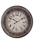 Bulova Restoration Large Wall Clock - Weathered Wood Case - Aged Dial - C4840