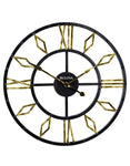 Bulova Diamond Gallery 36 Inch Oversized Wall Clock - Black and Gold Finish - C4858_ad733402-769b-4f9d-9c95-b15f95d477fd