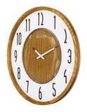 Bulova Broadway Wall Clock - Zebra Hardwood Case - Raised Arabic Numbers - C4872A_fe6b8aa1-c0d3-49f9-a4b6-7851faad7f5a