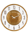 Bulova Broadway Wall Clock - Zebra Hardwood Case - Raised Arabic Numbers - C4872_ae0404b7-42b1-45e7-be07-f7a7ce8160c9