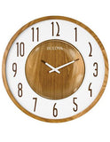 Bulova Broadway Wall Clock - Zebra Hardwood Case - Raised Arabic Numbers - C4872_ae0404b7-42b1-45e7-be07-f7a7ce8160c9