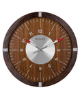 Bulova AeroJet Wall Clock - Zebra Wood Veneer Case - Inspired by Aerojet Watch - C4874