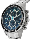 Citizen Eco-Drive Mens Titanium Chronograph - Bracelet - Blue Dial - Date - 100m - CA0349-51LA_1d2081e8-83bd-42d8-8b6b-d75c3a86cc61