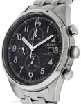 Citizen Eco-Drive Mens Chronograph - Stainless - Bracelet - Grey Dial - Date - CA0620-59HA