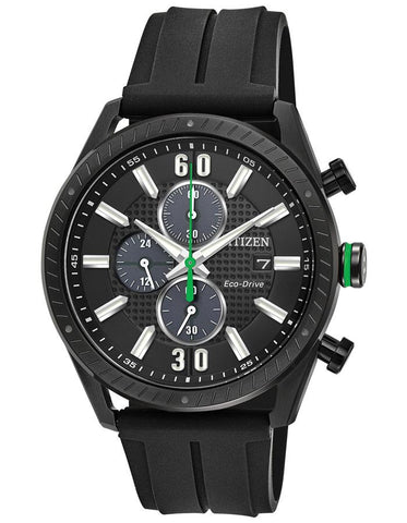 Citizen DRIVE CTO Mens Chronograph - Black Dial - Rubber Strap - Date - 100m - CA0665-00E_f1d2e384-43ff-44a5-ad7e-b1ad7d807e01