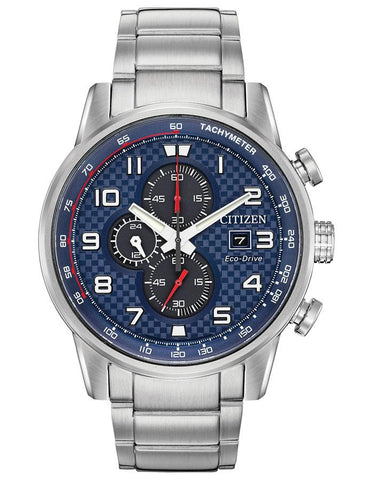 Citizen Mens Eco-Drive Primo - Stainless Steel - Chronograph - Bracelet - Date - CA0680-57L