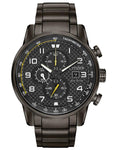 Citizen Mens Eco-Drive Primo - Grey-Ion Plated - Chronograph - Bracelet - Date - CA0687-58E