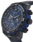 Citizen Mens Ecosphere Chrono- Black IP Case - Blue Dial - Tachymeter - CA4155-12LA