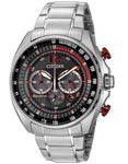 Citizen Mens DRIVE WDR Eco-Drive Chronograph - Red Accents - Gray Dial - CA4190-54E_c879a866-f047-4c32-8f9f-1d95bb7e83b4