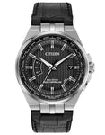 Citizen Eco-Drive Mens World Perpetual A-T - Stainless - Atomic - Leather Strap - CB0160-00E_1f36aaa9-6b95-49e3-9f90-f042999202ce