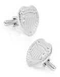 Silver Plated Police Badge Cufflinks - Bullet Back - CC-POL-SLB_20e47263-6b4b-4d80-9fe8-434be09c4cbb