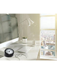 Citizen Workplace Circular Desk Clock - Black Crystal - White Dial - CC1005A