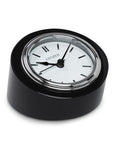 Citizen Workplace Circular Desk Clock - Black Crystal - White Dial - CC1005