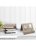 Citizen Workplace Beige Leather Clock - Rose Gold-Tone - Mirror - CC1018A
