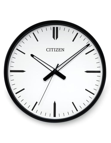 Citizen Gallery Classic Wall Clock - White Dial - Black Frame - CC2005